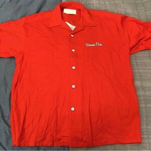 Warner Bros Employee Bowling Shirt Men’s Sz L (Oversized) embroidered Rare NEW